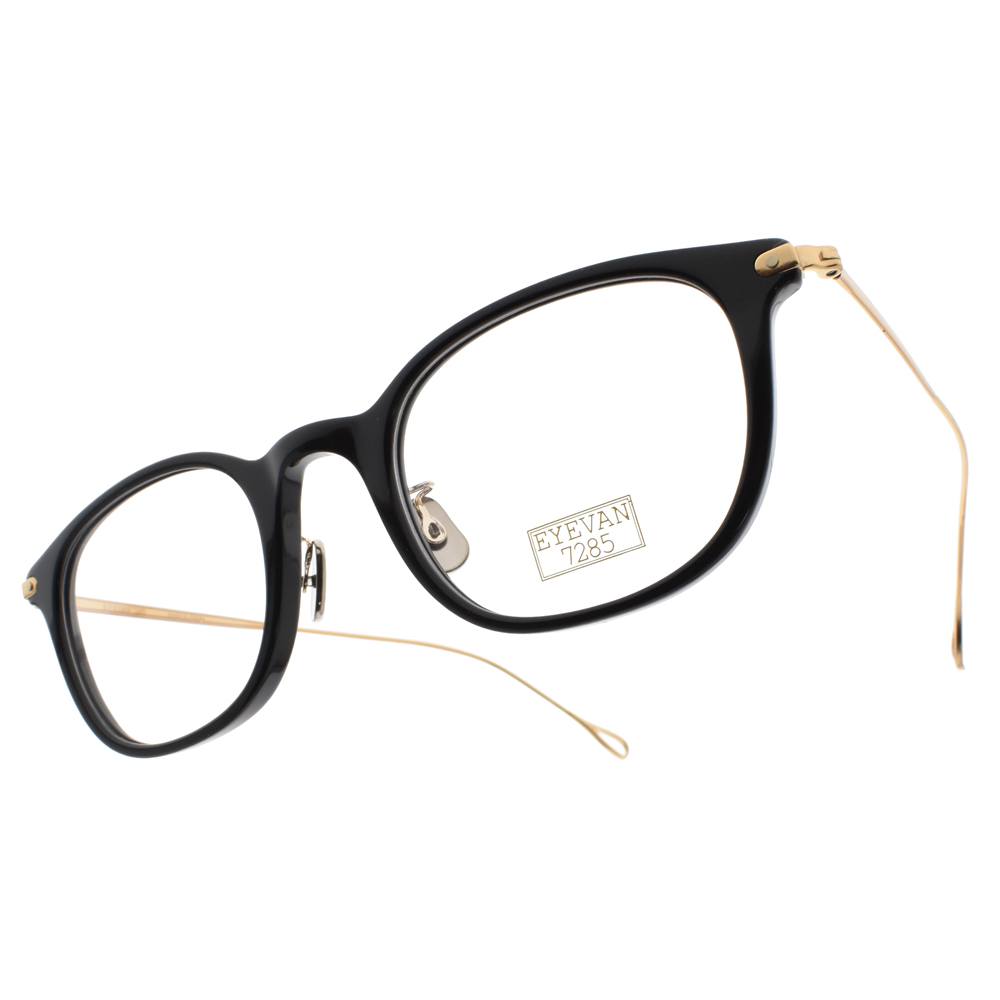 EYEVAN 7285 眼鏡EV415 C1002（黑-金）β鈦眼鏡眼鏡品牌- 鏡在眼前-O2O